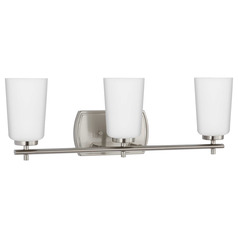 Progress Lighting Adley Brushed Nickel Bathroom Light