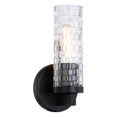 Matteo Lighting Weaver Black Sconce