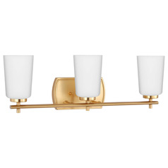 Progress Lighting Adley Satin Brass Bathroom Light