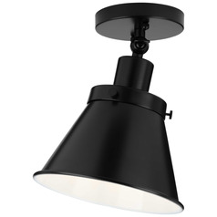 Progress Lighting Hinton Matte Black Flushmount Light