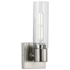 Progress Lighting Clarion Brushed Nickel Sconce