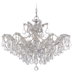Crystorama Lighting Maria Theresa Polished Chrome Crystal Chandelier