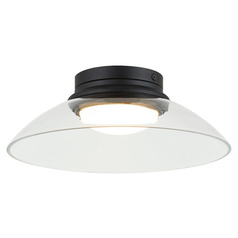Matteo Lighting Luna Matte Black LED Flushmount Light