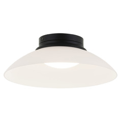 Matteo Lighting Luna Matte Black LED Flushmount Light