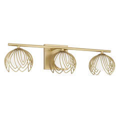Capital Lighting Flora Buffed Gold Bathroom Light