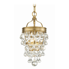 Crystorama Lighting Calypso Vibrant Gold Mini-Pendant Light