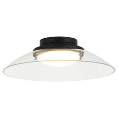 Matteo Lighting Luna Matte Black LED Flushmount Light