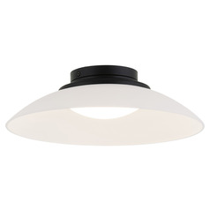 Matteo Lighting Luna Matte Black LED Flushmount Light