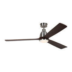 Bryden Smart 60-Inch 3CCT LED Fan in Steel by Visual Comfort & Co Fans