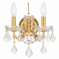 Crystorama Lighting Filmore Antique Gold Sconce