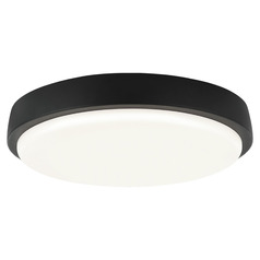 Matteo Lighting Zane Matte Black LED Flushmount Light