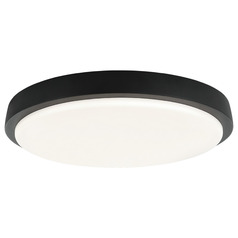 Matteo Lighting Zane Matte Black LED Flushmount Light