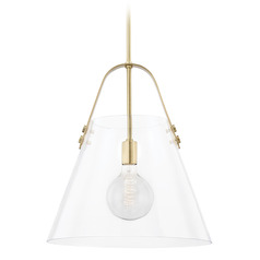 Mitzi Piper Extra Large Aged Brass Pendant Light