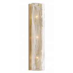 Minka Lavery Tom Wright Veil Legacy Brass Vertical Bathroom Light