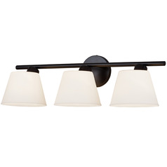 Justice Design Envoy 3-Light Bath Bar Black Opal