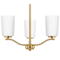 Progress Lighting Adley Satin Brass Mini-Chandelier