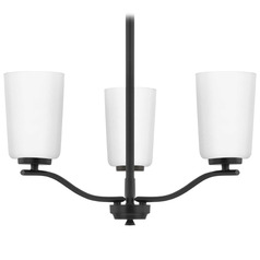 Progress Lighting Adley Matte Black Mini-Chandelier