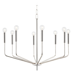 Mitzi Hudson Polished Nickel 8-Light Chandelier