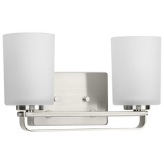 Progress Lighting League Brushed Nickel Bathroom Light