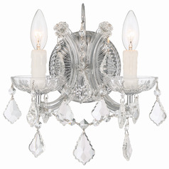 Crystorama Lighting Maria Theresa Polished Chrome Sconce