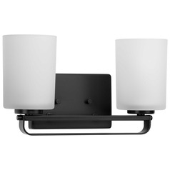Progress Lighting League Matte Black Bathroom Light