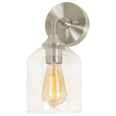 Afx Lighting William Satin Nickel Sconce
