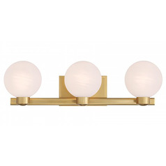 Minka Lavery Sergio Mooncrest Legacy Brass Bathroom Light