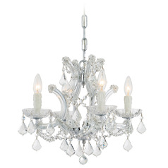 Crystorama Lighting Maria Theresa Polished Chrome Crystal Chandelier