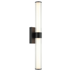 Matteo Lighting Macie Black LED Vertical Bathroom Light