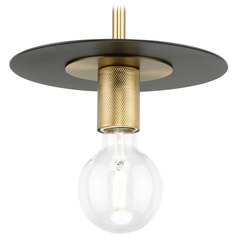 Progress Lighting Trimble Brushed Bronze & Matte Black Mini-Pendant Light
