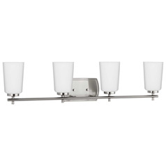 Progress Lighting Adley Brushed Nickel Bathroom Light