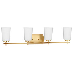 Progress Lighting Adley Satin Brass Bathroom Light