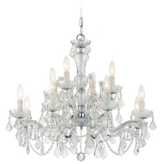 Crystorama Lighting Maria Theresa Polished Chrome Crystal Chandelier