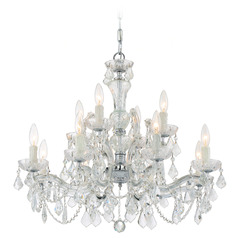 Crystorama Lighting Maria Theresa Polished Chrome Crystal Chandelier