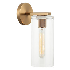 Matteo Lighting Lincoln Aged Gold Brass Sconce