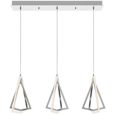 Afx Lighting Gianna Satin Nickel LED Multi-Light Pendant