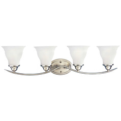Progress Lighting Trinity 4-Light Brushed Nickel Bath Vanity Light