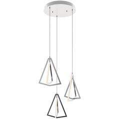 Afx Lighting Gianna Satin Nickel LED Multi-Light Pendant