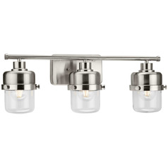 Progress Lighting Beckner Brushed Nickel Bathroom Light