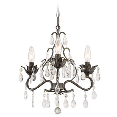 Crystorama Lighting Paris Market English Bronze Crystal Chandelier