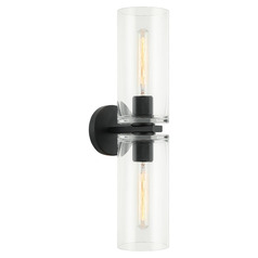 Matteo Lighting Lincoln Matte Black Vertical Bathroom Light