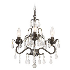 Crystorama Lighting Paris Market English Bronze Crystal Chandelier