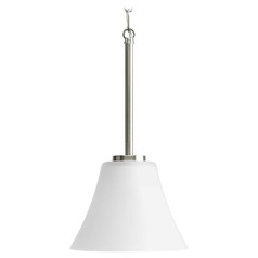 Progress Lighting Bravo 1-Light Brushed Nickel Mini Pendant