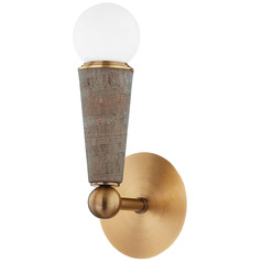 Troy Lighting Dax Patina Brass LED Sconce