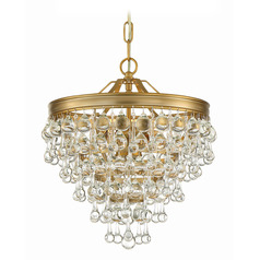 Crystorama Lighting Calypso Vibrant Gold Pendant Light