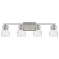 Progress Lighting Vertex Brushed Nickel Bathroom Light
