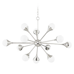 Mitzi Ariana Polished Nickel 12-Light Chandelier