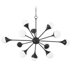 Mitzi Ariana Soft Black 12-Light Chandelier