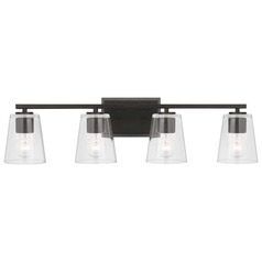 Progress Lighting Vertex Matte Black Bathroom Light
