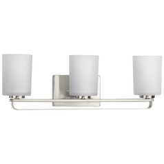 Progress Lighting League Brushed Nickel Bathroom Light